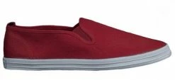 Raben 611 Slip On Red Canvas Shoe