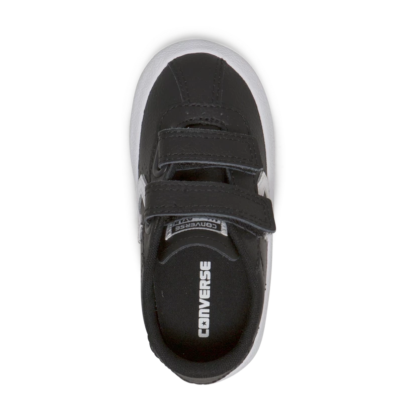 Converse Breakpoint 2V Leather Toddler Low Top Black 758203C - Image 2