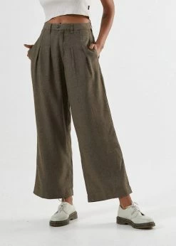 Afends Darcy Hemp Pleated Wide Leg Pant Silt -Cheap High Tops Store AfendsDarcyHemppleatedWideLegPantSilt3 800x