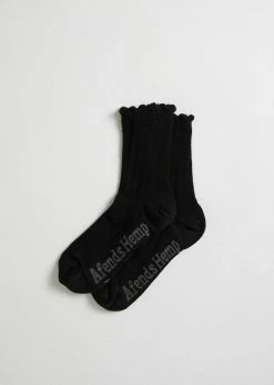 Afends Field Of Dreams Hemp Socks One Pack Black