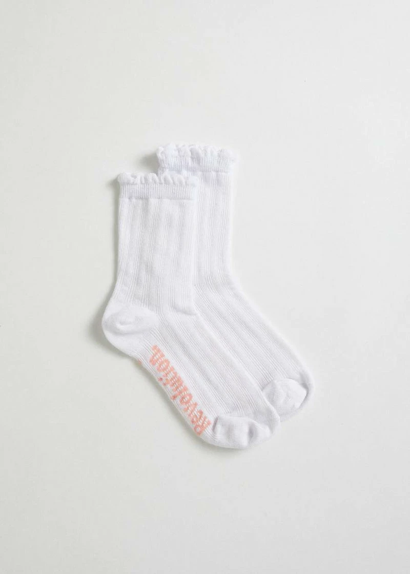 Afends Field Of Dreams Hemp Socks One Pack White 5 Afends Field Of Dreams Hemp Socks One Pack White - Image 3