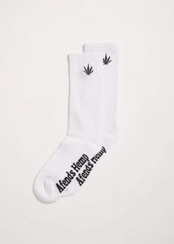 Afends HAPPY HEMP- SOCKS ONE PACK - WHITE 7 Afends HAPPY HEMP- SOCKS ONE PACK - WHITE -Cheap High Tops Store AfendsHAPPYHEMP SOCKSONEPACK WHITE 800x
