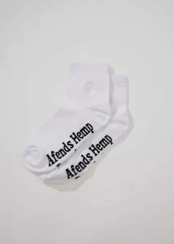 Afends Happy Hemp Women's Socks One Pack - White White -Cheap High Tops Store AfendsHappyHempWomen sSocksOnePack WhiteWhiteWhite 800x
