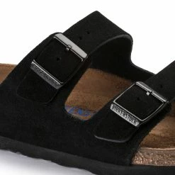 Birkenstock Arizona Black Suede Leather SFB -Cheap High Tops Store BirkenstockArizonaBlackSuedeLeatherSFB10 800x