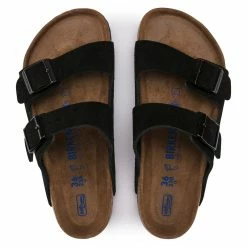 Birkenstock Arizona Black Suede Leather SFB -Cheap High Tops Store BirkenstockArizonaBlackSuedeLeatherSFB7 800x