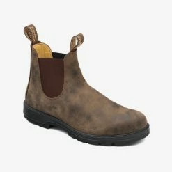 Blundstone Lifestyle Blundstone 585 Rustic Brown Leather Chelsea Boots -Cheap High Tops Store Blundstone Classics Series 585 Rustic Brown 800x