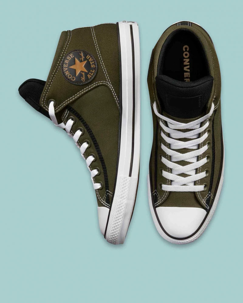 Converse CTAS High Street Mid High Top Cargo Khaki 172160C 3 Converse CTAS High Street Mid High Top Cargo Khaki 172160C
