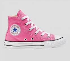 Converse Chuck Taylor All Star Youth Hi Pink -Cheap High Tops Store ConverseChuckTaylorAllStarJuniorHighTopPink 800x