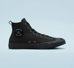 Converse Chuck Taylor All Star Water Resistant Tec-Tuff High Top Black Iron Grey A00762 -Cheap High Tops Store ConverseChuckTaylorAllStarWaterResistantTec TuffHighTopBlackIronGreyA00762 800x