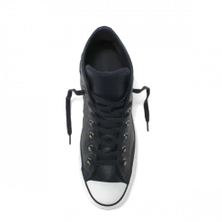 Converse CTAS Hi Leather Dark Obsidian White And Black -Cheap High Tops Store Converse CTAS Hi Leather Dark Obsidian White and Black 4 800x