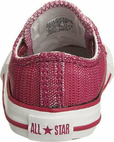 Converse Infant CT Sparkle OX Fuschsia White - Image 4