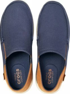 Crocs Santa Cruz Convertible Slip Navy Hazelnut -Cheap High Tops Store CrocsSantaCruzConvertibleSlipNavyHazelnut3 800x