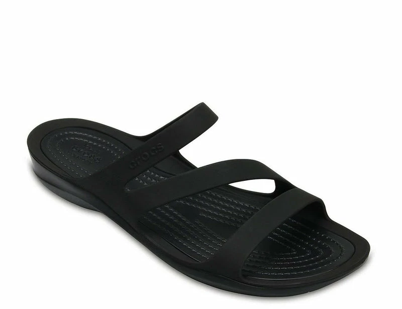 Crocs Women's Swiftwater Sandal Black / Black 203998