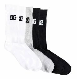 DC SHOES DC Socks Youth Crew Socks Pack Of 3 Pairs Mixed EDBAA03001