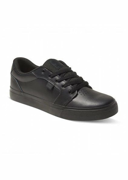 DC SHOES DC Anvil SE Black Black Black Leather 5981443 School Shoes - Image 3