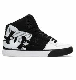 DC SHOES DC Pure High Top WC SP Shoes Black Black White ADYS400050 1