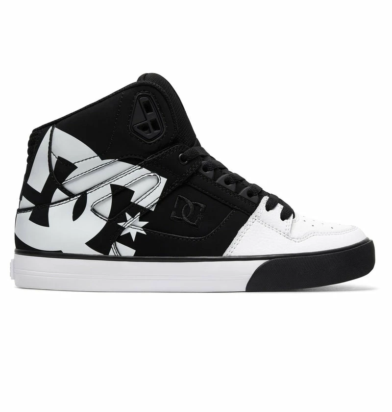 DC SHOES DC Pure High Top WC SP Shoes Black Black White ADYS400050 1
