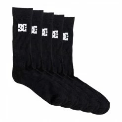 DC SHOES DC Socks Crew 5 Pair Pack Black EDYAA03150