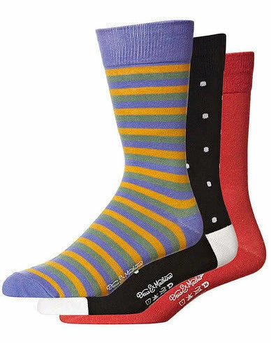 Deus Dues Ex Machina 3 Pack Assorted Socks DMS37521