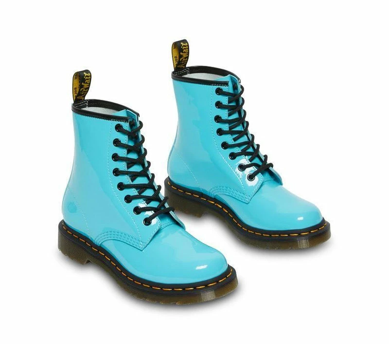 Dr. Martens Dr Martens 1460 Turquoise Blue Patent Lamper 27216432 5 Dr. Martens Dr Martens 1460 Turquoise Blue Patent Lamper 27216432 - Image 3