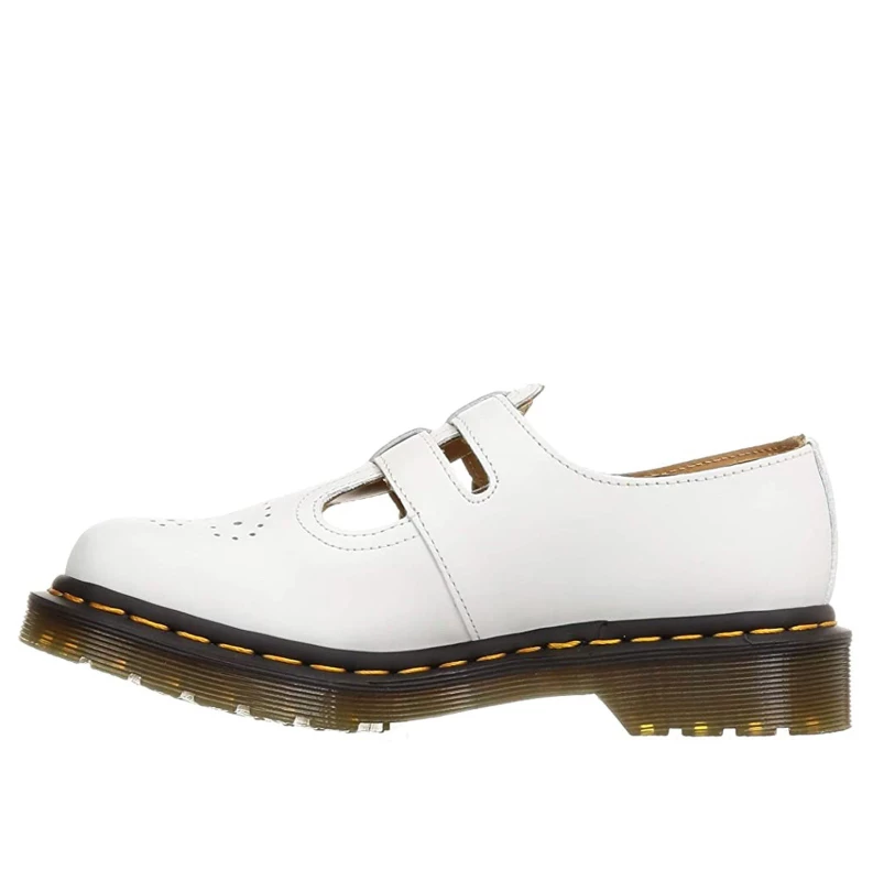 Famous Rock Shop Dr Martens 8065 Mary Jane White Smooth Leather Sandals 26563100 4 Famous Rock Shop Dr Martens 8065 Mary Jane White Smooth Leather Sandals 26563100 - Image 2
