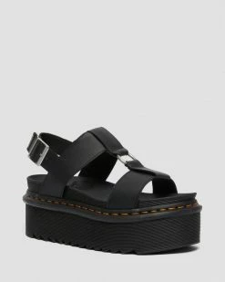 Dr. Martens Dr Martens Francis Black Hydro Leather Sandals