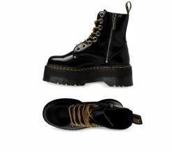 Dr. Martens Dr Martens Jadon Max Black Polished Smooth Boots Quad Max 25566001