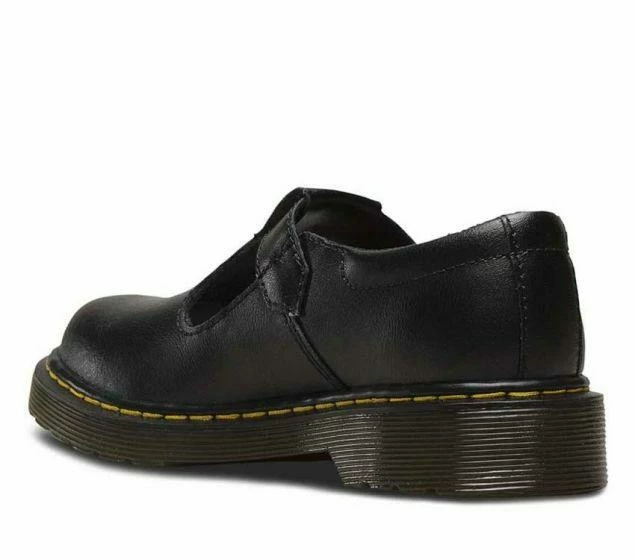 Dr. Martens Dr Martens Polley Junior Black Smooth 2438601 Youth T-Bar Sandals 5 Dr. Martens Dr Martens Polley Junior Black Smooth 2438601 Youth T-Bar Sandals - Image 3