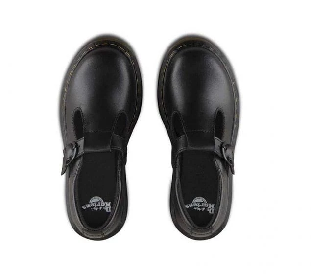 Dr. Martens Dr Martens Polley Junior Black Smooth 2438601 Youth T-Bar Sandals 6 Dr. Martens Dr Martens Polley Junior Black Smooth 2438601 Youth T-Bar Sandals - Image 4