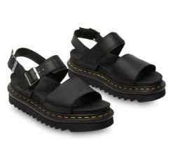 Dr. Martens Dr Martens Voss Sandal Black Hydro Leather 24233001 -Cheap High Tops Store DrMartensVossSandalBlackHydroLeather242330014 800x