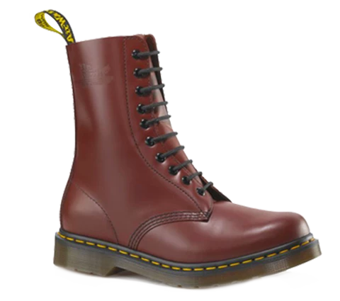 Dr. Martens Dr Martens 1490 Cherry 10 Hole Leather Boots 11857600 9 Dr. Martens Dr Martens 1490 Cherry 10 Hole Leather Boots 11857600 - Image 7