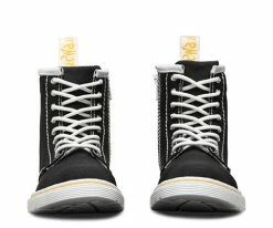 Dr. Martens Dr Martens Infants Brooklee Boot Black Canvas 21072001 -Cheap High Tops Store Dr Martens Brooklee Infants Boot Black Canvas 21072001 5 800x