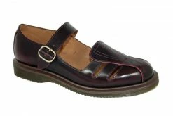 Dr. Martens Dr Martens Deardra Cherry Red Arcadia Leather Sandals