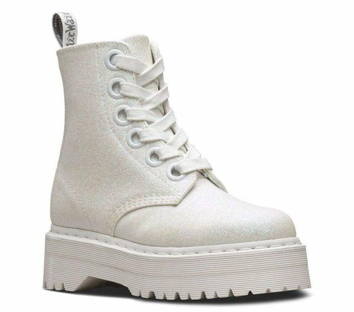 Dr. Martens Dr Martens Molly Glitter Iridescent White Glitter PU 24860123