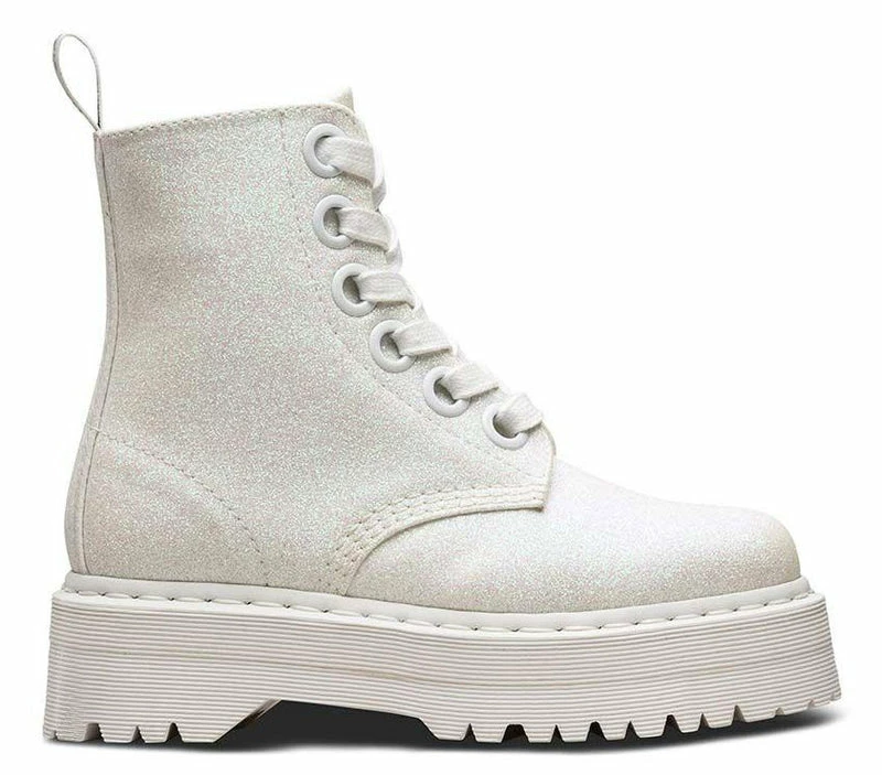 Dr. Martens Dr Martens Molly Glitter Iridescent White Glitter PU 24860123 - Image 2