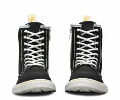 Dr. Martens Dr Martens Youth Delaney Boot Black Canvas 21074001 -Cheap High Tops Store Dr Martens Youth Delaney Boot Black Canvas 21074001 5 800x