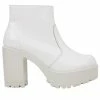 Roc Boots Gosh White Leather Ankle Boots With Zip 2 Roc Boots Gosh White Leather Ankle Boots With Zip -Cheap High Tops Store GOSH White 3 800x