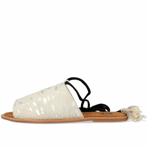 Gioseppo Celamia White Silver Sandals - Image 2