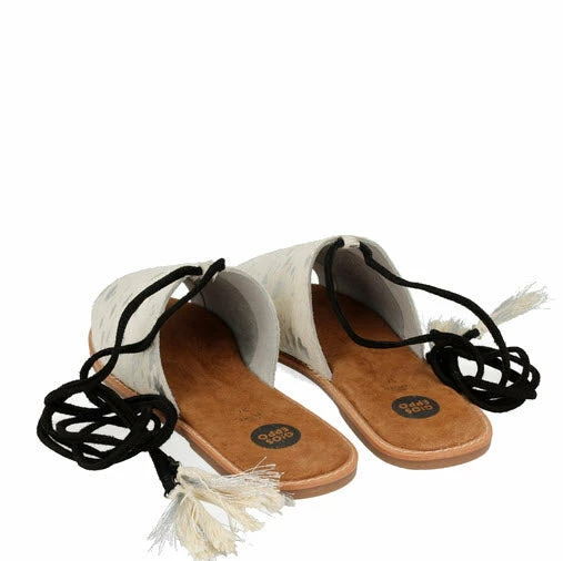 Gioseppo Celamia White Silver Sandals - Image 4