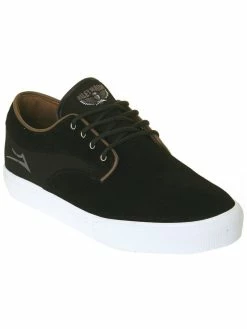 Lakai RILEY HAWKE Skate Shoe Black Suede