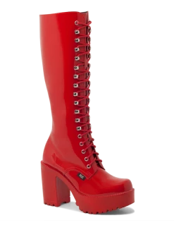 Roc Boots Lash Roc Red Patent Boots