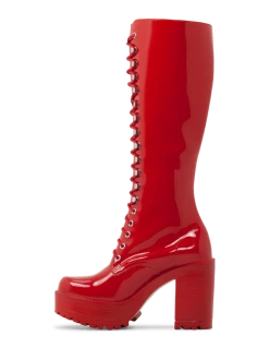 Roc Boots Lash Roc Red Patent Boots -Cheap High Tops Store LashIIRocRedPatentBoots5 800x