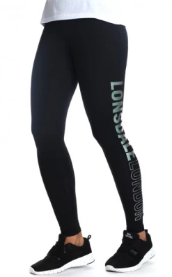 Lonsdale London Lonsdale Women's Leggings Glitz Black Silver LL12243L