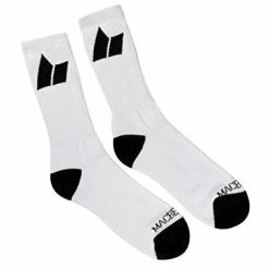 Macbeth Vegan Pennant Sock White Black