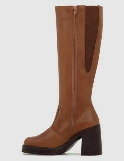 Roc Boots Idaho II Tan Leather Boots -Cheap High Tops Store RocIdahoTanKneeHighBoot4 800x