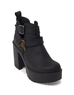 Roc Boots Roc Packer Black Buff Leather Ankle Boots -Cheap High Tops Store RocPackerBlackLeatherBootsFamousRockShopAustralia2 800x