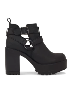 Roc Boots Roc Packer Black Buff Leather Ankle Boots