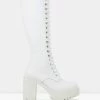 Roc Boots Lash White Leather Boots -Cheap High Tops Store Roc Boots Lash Famous Rock Shop Newcastle 800x