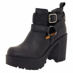 Roc Boots Roc Packer Black Buff Leather Ankle Boots -Cheap High Tops Store Roc Packer Black 2 800x