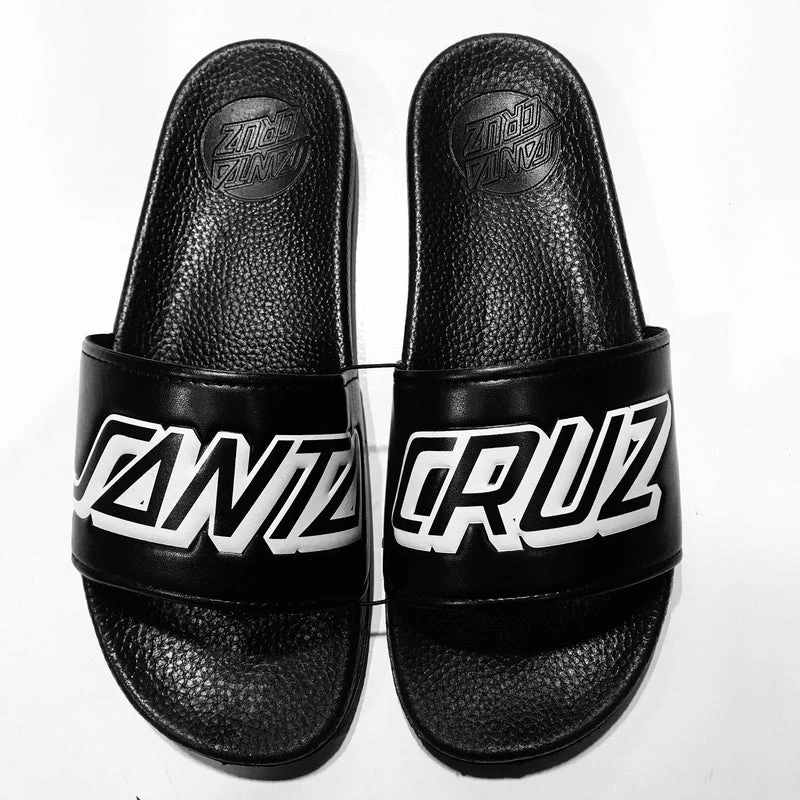 Santa Cruz Classic Strip Slides Youth Black SC-YYD7068 - Image 2